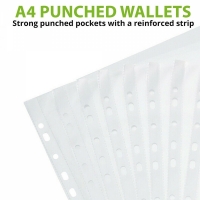 Set 100 folii protectie documente A4, transparent, Vivo, STA6586OB